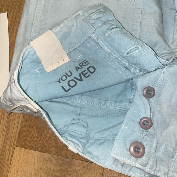 AMO ARMY SHORT loose fit/relaxed rise /shorter length/raw hem/pockets Size 26 - Picture 5 of 7